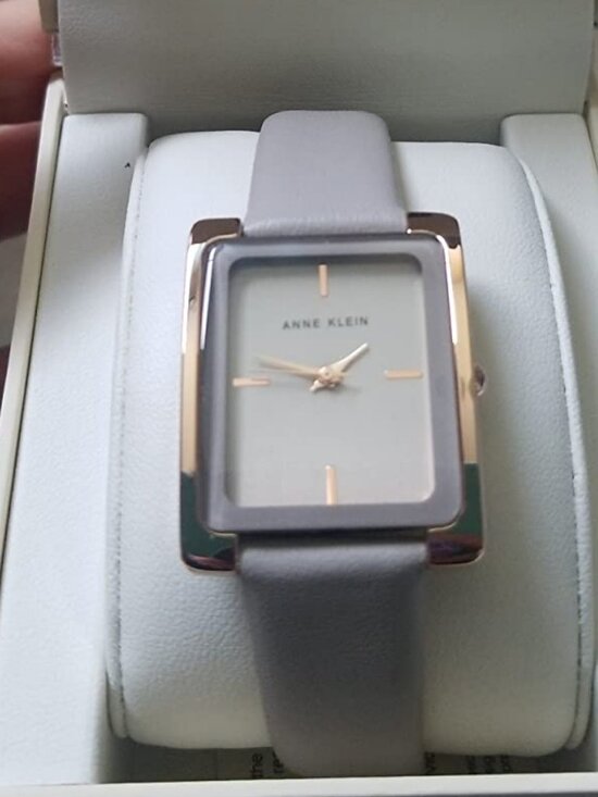 Anne Klein Womens Brown Rose Gold Leather Strap Analog Quartz Solid Luxury Watch main image 4
